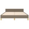 Rám postele bez matrace taupe 140 x 190 cm textil 3124972