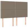 Rám postele bez matrace taupe 140 x 190 cm textil 3124972