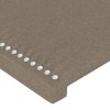 Rám postele bez matrace taupe 140 x 190 cm textil 3124972