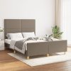 Rám postele bez matrace taupe 140 x 190 cm textil 3124972