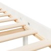 Postel s čelem pro seniory bílý King Size masivní dřevo 3195487