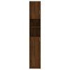 Koupelnová skříňka hnědý dub 32x25,5x190 cm kompozitní dřevo 815539