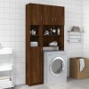 Koupelnová skříňka hnědý dub 32x25,5x190 cm kompozitní dřevo 815539