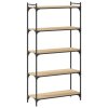 Knihovna s 5 policemi dub sonoma 80x30x154 cm kompozitní dřevo 837678