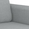 2místná pohovka světle šedá 120 cm textil 359470