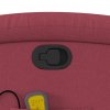 Zvedací masážní polohovací křeslo vínové textil 3203993