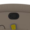 Zvedací masážní polohovací křeslo cappuccino umělá kůže 3204239