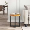 Konferenční stolek 40 x 45 cm masivní teak a polyresin 281652