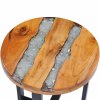 Konferenční stolek 40 x 45 cm masivní teak a polyresin 281652