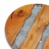 Konferenční stolek 40 x 45 cm masivní teak a polyresin 281652