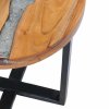 Konferenční stolek 40 x 45 cm masivní teak a polyresin 281652