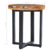Konferenční stolek 40 x 45 cm masivní teak a polyresin 281652