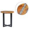 Konferenční stolek 40 x 45 cm masivní teak a polyresin 281652