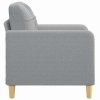Křeslo světle šedé 60 cm textil 359075