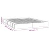 Rám postele bílý 150 x 200 cm King Size masivní dřevo 820672