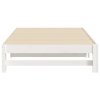 Výsuvná postel bílá 2x (90 x 200) cm masivní borovice 823405