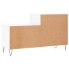 Botník bílý s vysokým leskem 102x36x60 cm kompozitní dřevo 831390