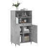 Skříň highboard betonově šedá 60 x 36 x 110 cm kompozitní dřevo 831480