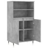 Skříň highboard betonově šedá 60 x 36 x 110 cm kompozitní dřevo 831480