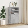 Skříň highboard betonově šedá 60 x 36 x 110 cm kompozitní dřevo 831480