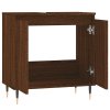 Koupelnová skříňka hnědý dub 58 x 33 x 60 cm kompozitní dřevo 831579