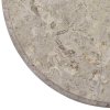 Stolní deska šedá Ø 50 x 2,5 cm mramor 149194