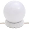 Nástěnné zrcadlo s LED osvětlením 35 x 80 cm sklo oválné 3189162