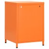 Noční stolky 2 ks oranžová 35 x 35 x 51 cm ocel 3095217