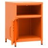 Noční stolky 2 ks oranžová 35 x 35 x 51 cm ocel 3095217