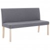 Lavice 139,5 cm světle šedá polyester 281335