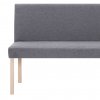 Lavice 139,5 cm světle šedá polyester 281335