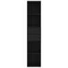 Knihovna černá 36 x 30 x 171 cm kompozitní dřevo 802868