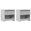 Noční stolky 2 ks betonově šedé 40x30x39 cm kompozitní dřevo 803452