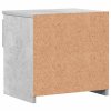Noční stolky 2 ks betonově šedé 40x30x39 cm kompozitní dřevo 803452