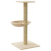 Škrabadlo pro kočky se sisalovým sloupkem krémové 74 cm 171588
