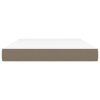 Taštičková matrace taupe 140 x 200 x 20 cm textil 347798