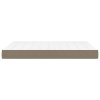 Taštičková matrace taupe 140 x 200 x 20 cm textil 347798