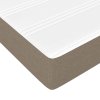 Taštičková matrace taupe 140 x 200 x 20 cm textil 347798