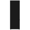 Knihovna černá 90 x 30 x 90 cm kompozitní dřevo 802931
