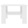 Konferenční stolek bílý 60 x 60 x 42 cm kompozitní dřevo 800207