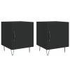 Noční stolky 2 ks černé 40 x 40 x 50 cm kompozitní dřevo 827551