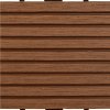 22 ks terasové dlaždice 30 x 30 cm 2 m² WPC hnědé 277796