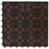 22 ks terasové dlaždice 30 x 30 cm 2 m² WPC hnědé 277796