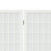 Skládací 4dílný paraván v japonském stylu 160 x 170 cm bílý 352088