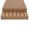 WPC plná terasová prkna a příslušenství 16 m² 2,2 m teak 275677