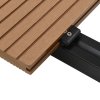WPC plná terasová prkna a příslušenství 16 m² 2,2 m teak 275677