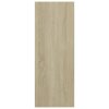 Konzolový stolek dub sonoma 105 x 30 x 80 cm kompozitní dřevo 808308