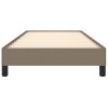 Rám postele bez matrací taupe 90x200 cm textil 346692