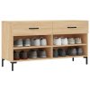 Botník dub sonoma 102 x 35 x 55 cm kompozitní dřevo 829743