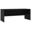 TV stolek černý 100 x 40 x 40 cm kompozitní dřevo 800046